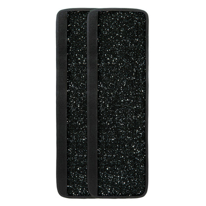Black (NOT Real) Glitter Print Refrigerator Handle Covers