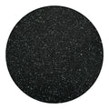 Black (NOT Real) Glitter Print Round Blanket
