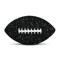 Black (NOT Real) Glitter Print Rugby Ball