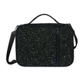 Black (NOT Real) Glitter Print Shoulder Strap Bible Bag