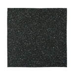 Black (NOT Real) Glitter Print Silk Bandana