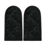 Black (NOT Real) Glitter Print Skillet Handle Cover
