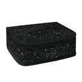 Black (NOT Real) Glitter Print Small Lunch Bag