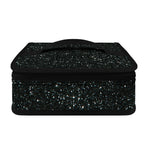 Black (NOT Real) Glitter Print Small Lunch Bag