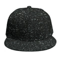 Black (NOT Real) Glitter Print Snapback Cap