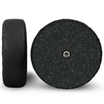 Black (NOT Real) Glitter Print Tire Cover With Camera Hole
