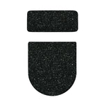 Black (NOT Real) Glitter Print Toilet Lid And Tank Cover Set