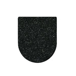 Black (NOT Real) Glitter Print Toilet Lid Cover