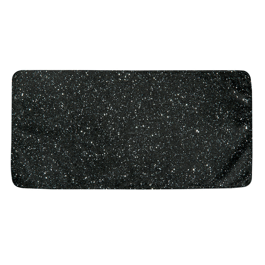 Black (NOT Real) Glitter Print Towel