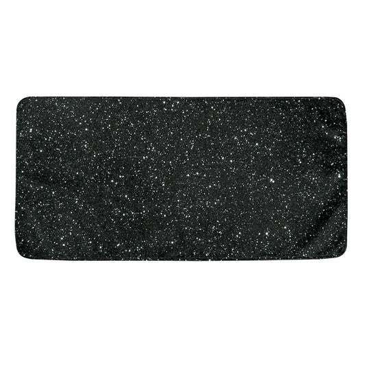 Black (NOT Real) Glitter Print Towel