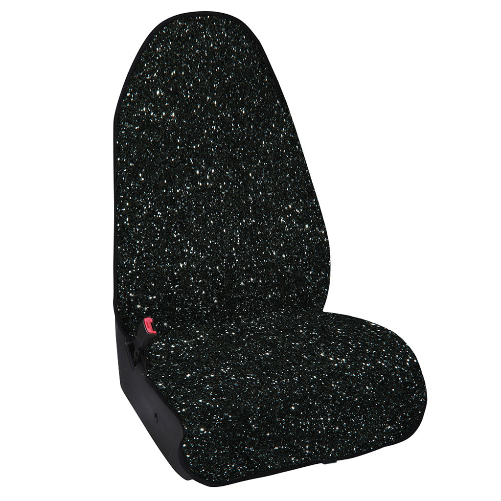 Black (NOT Real) Glitter Print Waterproof Car Seat Cover