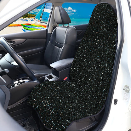 Black (NOT Real) Glitter Print Waterproof Car Seat Cover