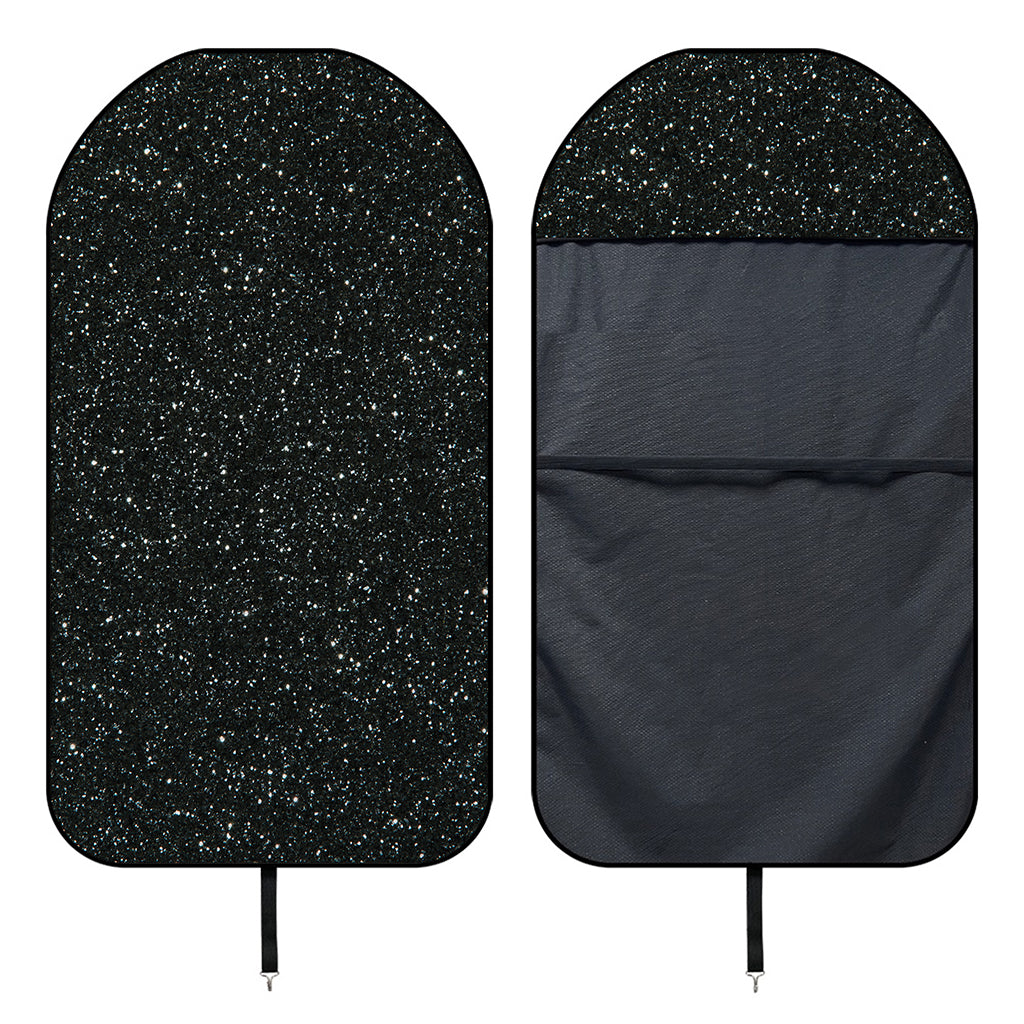 Black (NOT Real) Glitter Print Waterproof Car Seat Cover