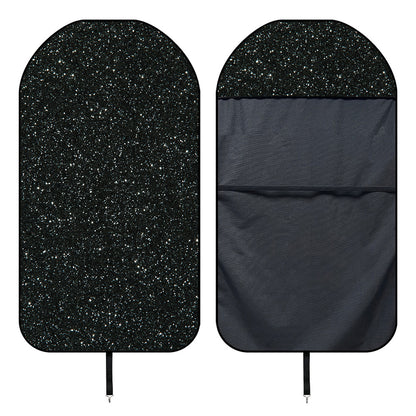 Black (NOT Real) Glitter Print Waterproof Car Seat Cover