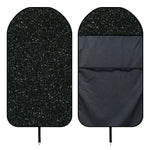 Black (NOT Real) Glitter Print Waterproof Car Seat Cover
