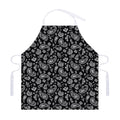 Black Paisley Bandana Pattern Print Adjustable Apron