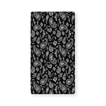 Black Paisley Bandana Pattern Print Baby Crib Sheet