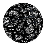 Black Paisley Bandana Pattern Print Basketball