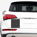 Black Paisley Bandana Pattern Print Car Sticker