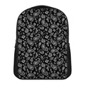 Black Paisley Bandana Pattern Print Casual Backpack