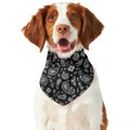 Black Paisley Bandana Pattern Print Dog Bandana