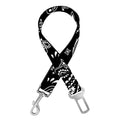 Black Paisley Bandana Pattern Print Dog Seat Belt