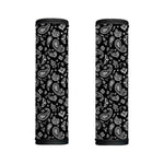 Black Paisley Bandana Pattern Print Handle Covers