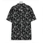 Black Paisley Bandana Pattern Print Hawaiian Shirt