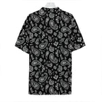 Black Paisley Bandana Pattern Print Hawaiian Shirt