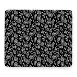 Black Paisley Bandana Pattern Print Mouse Pad