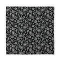 Black Paisley Bandana Pattern Print Silk Bandana
