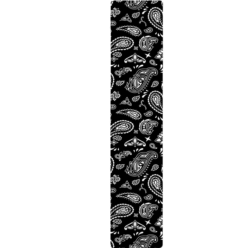Black Paisley Bandana Pattern Print Table Runner