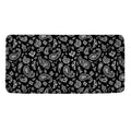 Black Paisley Bandana Pattern Print Towel