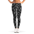 Black Paisley Bandana Pattern Print Women's Leggings
