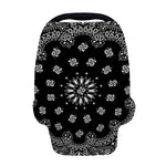 Black Paisley Bandana Print Baby Seat Cover