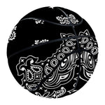 Black Paisley Bandana Print Basketball