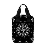 Black Paisley Bandana Print Bible Tote Bag