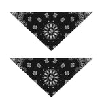 Black Paisley Bandana Print Dog Bandana