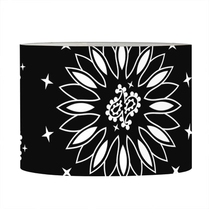 Black Paisley Bandana Print Drum Lamp Shade