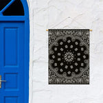 Black Paisley Bandana Print Garden Flag
