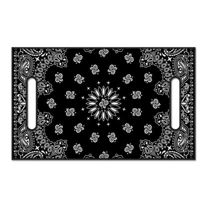 Black Paisley Bandana Print Golf Cart Seat Cover