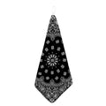 Black Paisley Bandana Print Hand Towel