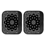 Black Paisley Bandana Print Handle Covers