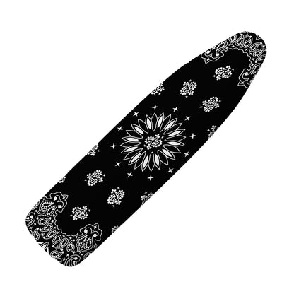 Black Paisley Bandana Print Ironing Board Cover
