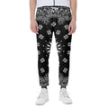 Black Paisley Bandana Print Joggers