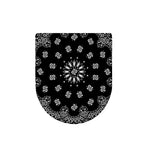 Black Paisley Bandana Print Toilet Lid Cover