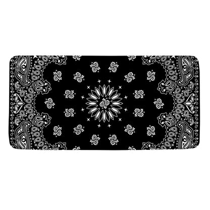 Black Paisley Bandana Print Towel