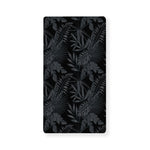 Black Palm Leaf Aloha Pattern Print Baby Crib Sheet