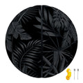 Black Palm Leaf Aloha Pattern Print Basketball