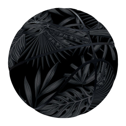 Black Palm Leaf Aloha Pattern Print Basketball